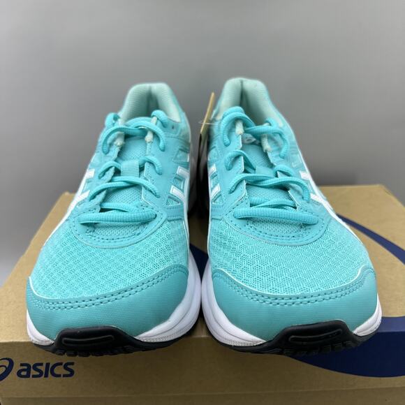 ASICS Jolt 3 GS Running Shoes Youth Size 6 Mint Green White Comfort Sneakers NEW - Picture 2 of 9